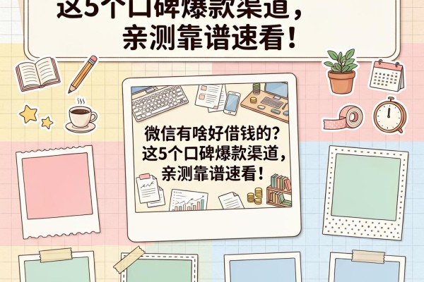微信有啥好借钱的？这5个口碑爆款渠道，亲测靠谱速看！