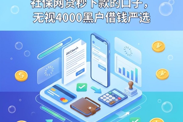黑户必看!2026年这5个社保网贷秒下款的口子,无视4000黑户借钱严选