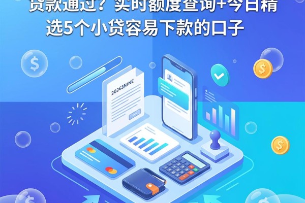2026年贷款平台怎样比较容易贷款通过?实时额度查询+今日精选5个小贷容易下款的口子