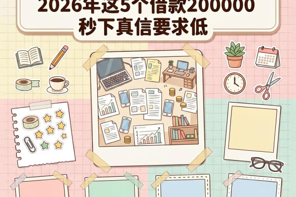 不查征信的贷款app有哪些?2026年这5个借款20000秒下真信要求低