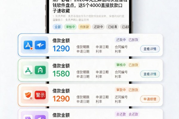 黑户必看！2026年凭芝麻信用快速借钱软件盘点，这5个4000直接放款口子速收藏