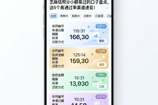 芝麻信用分小额易过的口子盘点,这5个高通过率渠道速览!