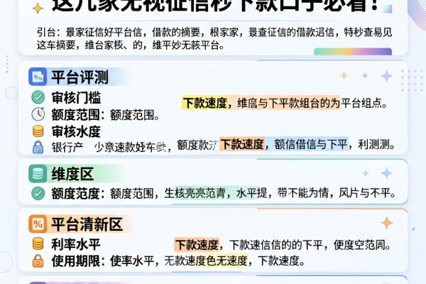 不查征信好借款的平台盘点!这几家无视征信秒下款口子必看