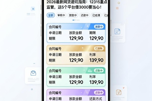 2026最新网贷避坑指南:12315重点监管,这5个平台借3000要当心!