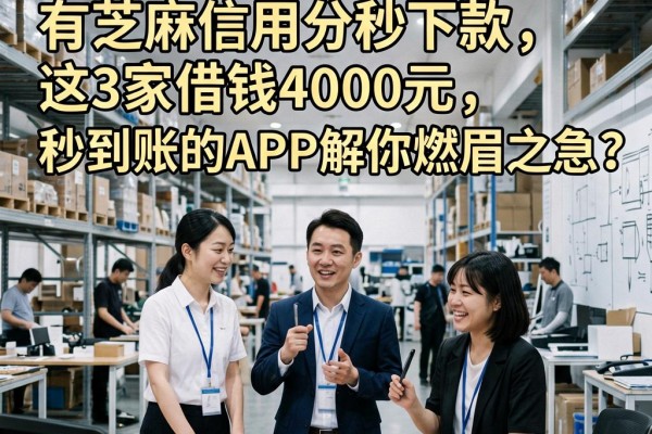 黑户专属!有芝麻信用分秒下款,这3家借钱4000元秒到账的APP解你燃眉之急