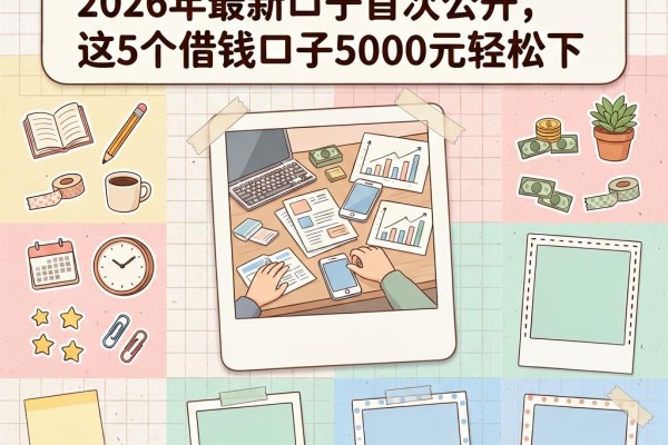 无视黑名单逾期！2026年最新口子首次公开，这5个借钱口子5000元轻松下