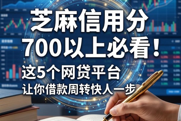 芝麻信用分700以上必看!这5个网贷平台让你借款周转快人一步