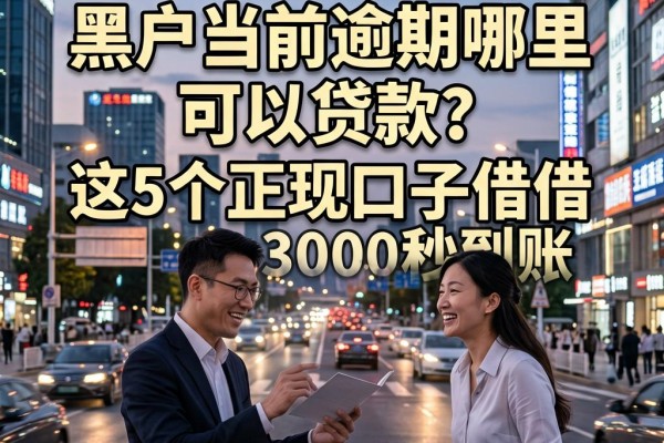 2026最新整理！黑户当前逾期哪里可以贷款？这5个正规口子借3000秒到账