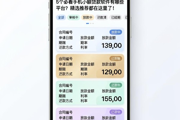 5个必看手机小额贷款软件有哪些平台？精选推荐都在这里了！