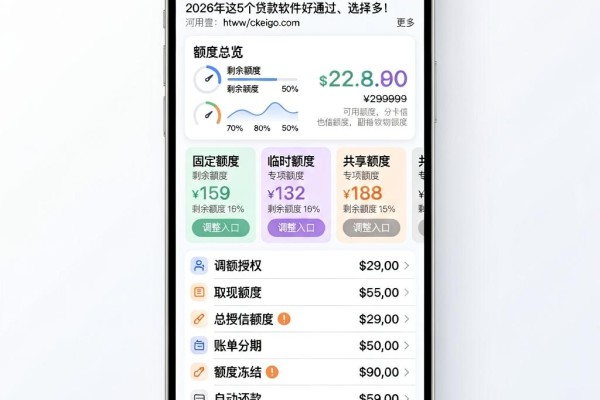 黑户必看！信用卡总借款50000也能分期？2026年这5个贷款软件好通过、选择多！