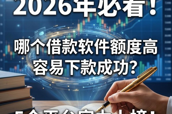 2026年必看!哪个借款软件额度高容易下款成功?这5个平台实力上榜!