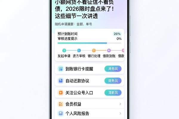 小额网贷不看征信不看负债,2026限时盘点来了!这些细节一次讲透