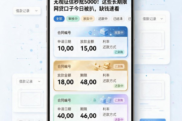 无视征信秒批5000!这些长期限网贷口子今日被扒,缺钱速看