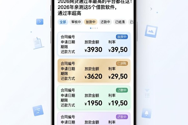 2026网贷通过率最高的平台都在这！2026年亲测这5个借款软件，通过率超高