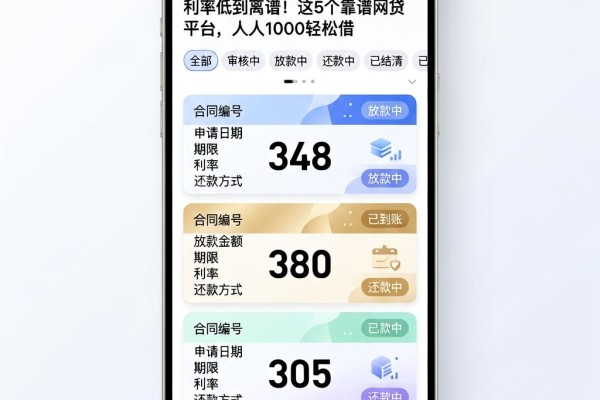 利率低到离谱！这5个靠谱网贷平台，人人1000轻松借