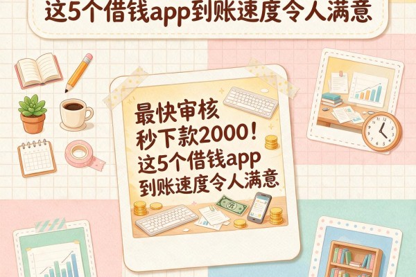 最快审核秒下款2000!这5个借钱App到账速度令人满意