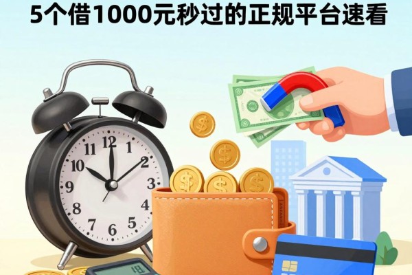 网上怎样借钱最容易成功？这5个借1000元秒过的正规平台速看！