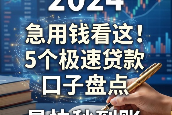 急用钱看这！5个极速贷款的口子盘点，最快秒到账