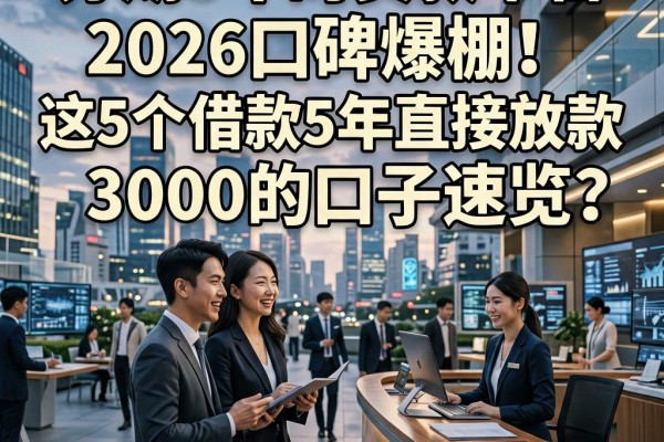 分期5年的贷款平台2026口碑爆棚!这5个借款5年直接放款3000的口子速览