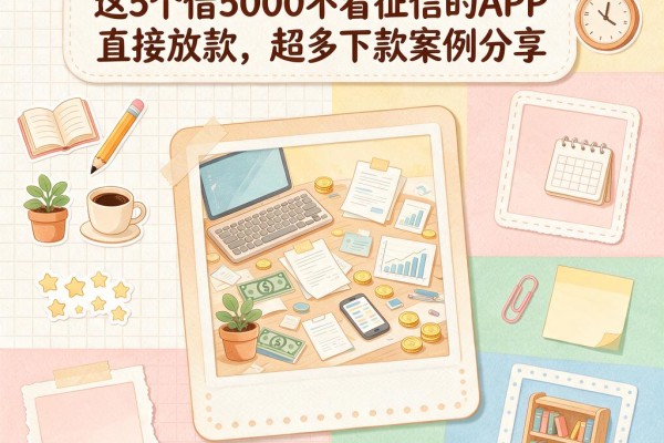 2026年急用钱必看！这5个借5000不看征信的APP直接放款，超多下款案例分享