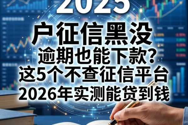 黑户征信黑没逾期也能下款?这5个不查征信平台2026年实测能贷到钱