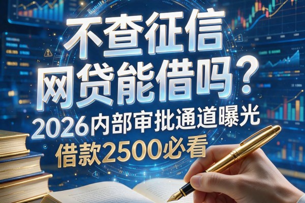 不查征信的网贷能借吗?2026内部审批通道曝光,借款2500必看这些征信要求不高的口子!