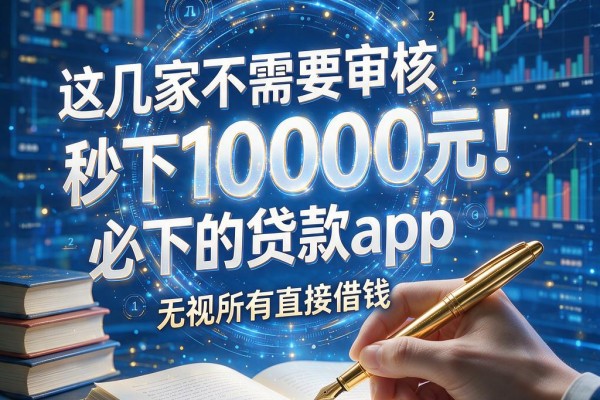 秒下10000元!这几家不需要审核必下的贷款app,无视所有直接借钱