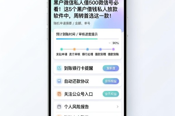黑户微信私人借500微信号必看！这5个黑户借钱私人放款软件中，周转首选这一款