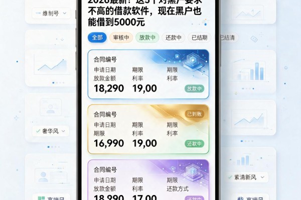 2026最新!这5个对黑户要求不高的借款软件,现在黑户也能借到5000元