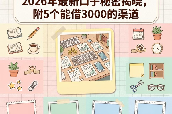 一无所有贷款一万？2026年最新口子秘密揭晓，附5个能借3000的渠道