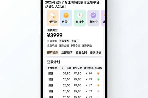 微信里面哪个借钱平台正规的?2026年这5个专注周转的靠谱应急平台,少部分人知道!