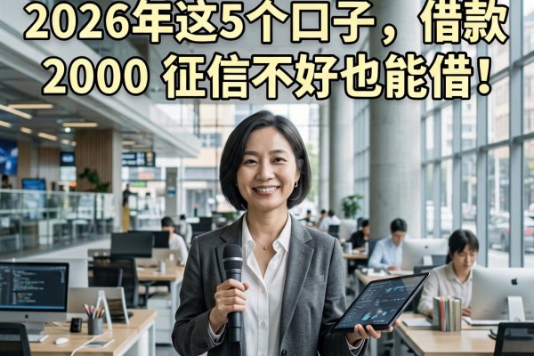 征信花了还能贷款吗?2026年这5个口子,借款2000征信不好也能借!