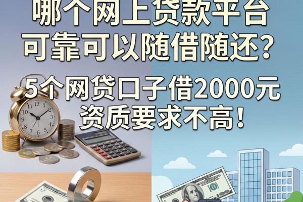 2026最新盘点：哪个网上贷款平台可靠可以随借随还？这5个网贷口子借2000元资质要求不高，超适配！