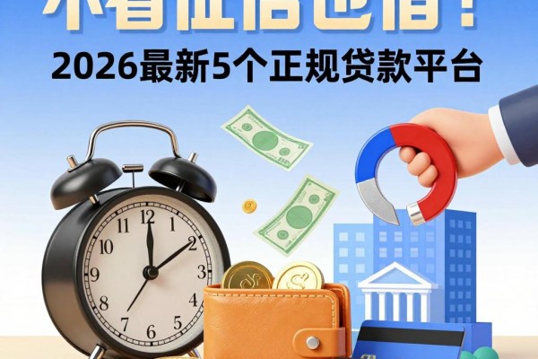 不看征信也能借!2026最新5个正规贷款平台,信用要求不高轻松借4000