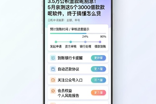 3.5万公积金款呢别急!5月亲测这5个3000借款款呢软件,终于搞懂怎么贷