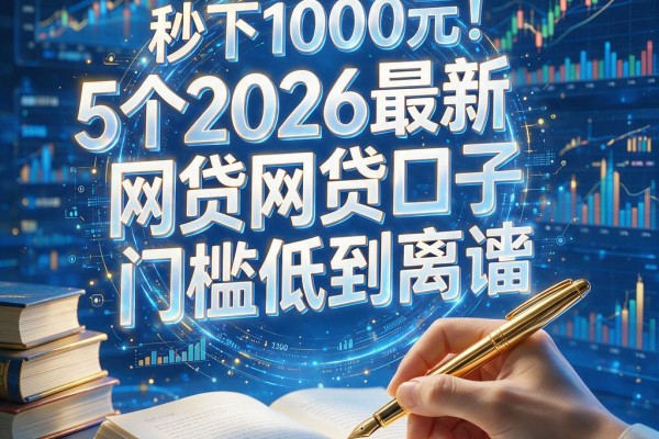 秒下1000元！这5个2026最新网贷口子门槛低到离谱，缺钱速领