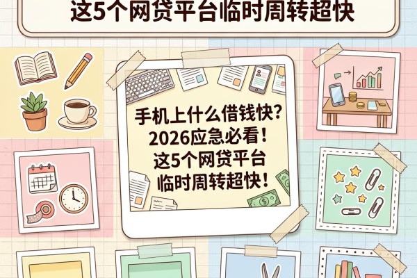手机上什么借钱快?2026应急必看!这5个网贷平台临时周转超快