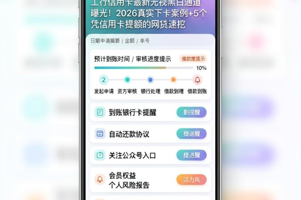 工行信用卡最新无视黑白通道曝光！2026真实下卡案例+5个凭信用卡提额的网贷速挖