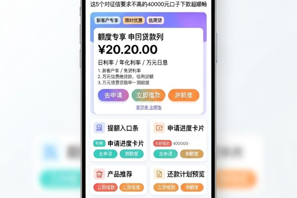 不查征信的免费贷款平台盘点:2026应急借款必看,这5个对征信要求不高的40000元口子下款超顺畅