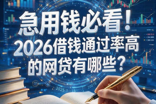 急用钱必看！2026借钱通过率高的网贷有哪些？这5家靠谱平台别忽视