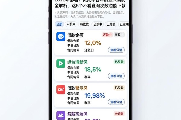 2026年必看!贷款平台年龄最大限制全解析,这5个不看查询次数也能下款