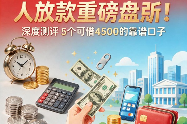 2026年私人放款重磅盘点！深度测评5个可借4500的靠谱口子
