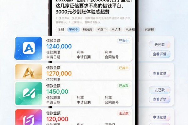 2026黑户也能下款5000的口子盘点!这几家征信要求不高的借钱平台,3000元秒到账体验感超赞