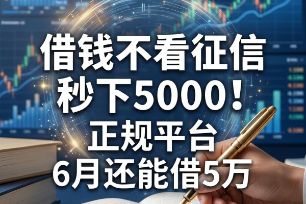 借钱不看征信秒下5000!这5个正规平台6月还能借5万