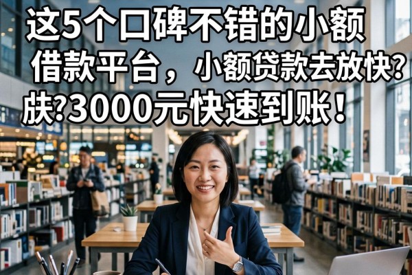 急需用钱别发愁!这5个口碑不错的小额借款平台,小额贷款去哪贷放款快?3000元快速到账!