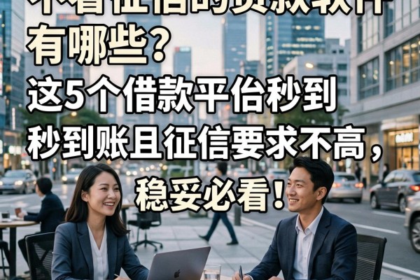 不看征信的贷款软件有哪些?这5个借款平台秒到账且征信要求不高,稳妥必看!