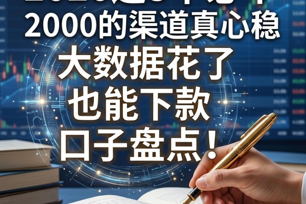 大数据花了也能下款的口子盘点!2026这5个必下2000的渠道真心稳