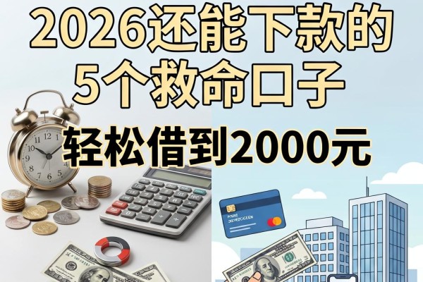 46岁网黑必看!2026还能下款的5个救命口子,轻松借到2000元