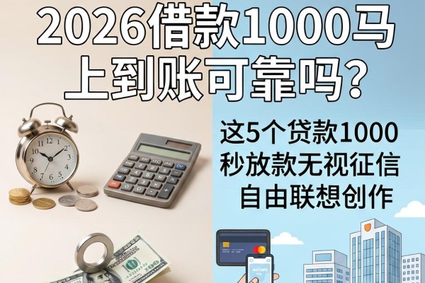 急用钱必看！2026借款1000马上到账可靠吗？这5个贷款1000秒放款无视征信APP快收好