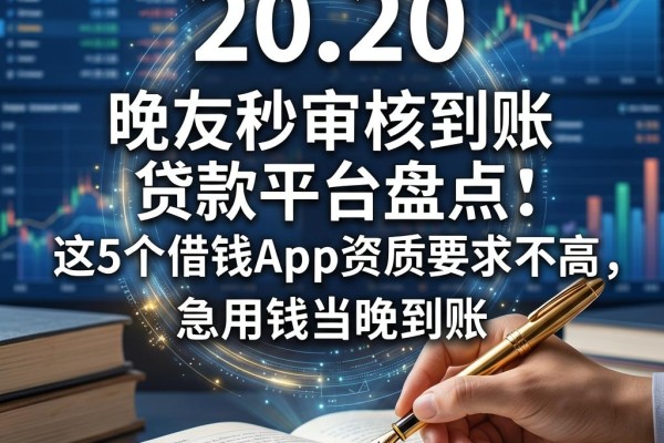 晚上秒审核到账贷款平台盘点:这5个借钱App资质要求不高,急用钱当晚到账